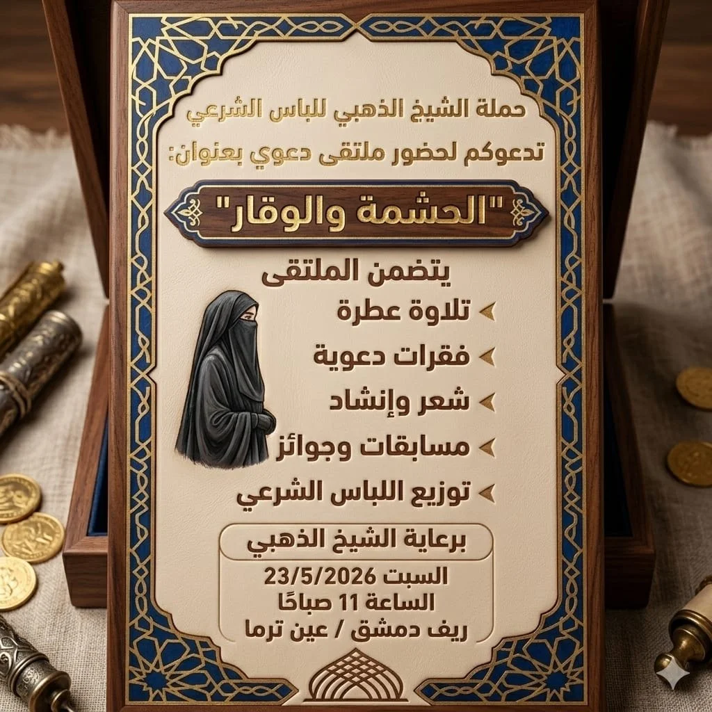 توزيع الحجاب الشرعي والستر في دمشق - سوريا (مايو 2026)