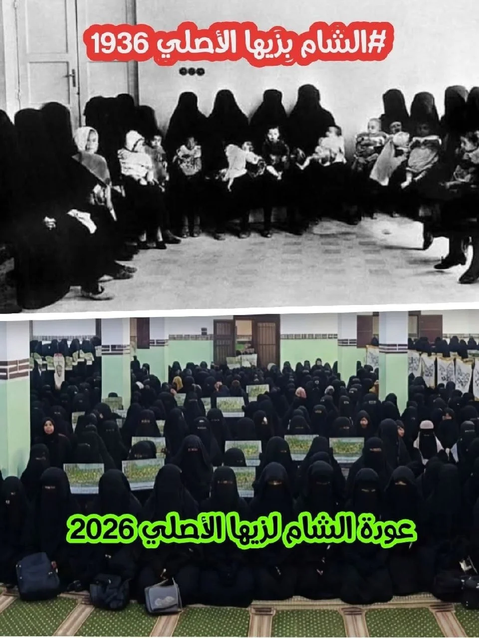 توزیع پوشش و حجاب شرعی در دمشق